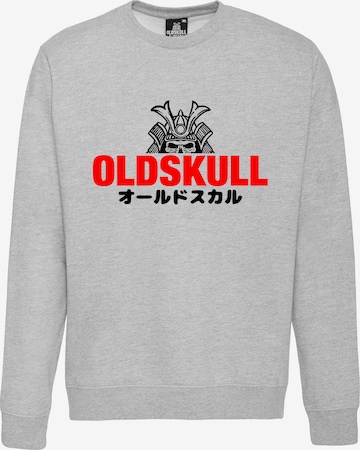 Oldskull Sweatshirt in Grijs: voorkant
