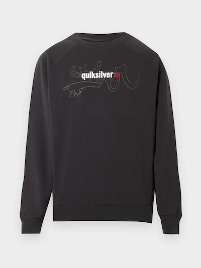 QUIKSILVER Athletic Sweatshirt 'SURGE' in Anthracite / Dark orange / White, Item view