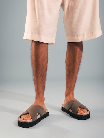 nae Vegan Shoes Sandały 'DAVU' w kolorze zielony
