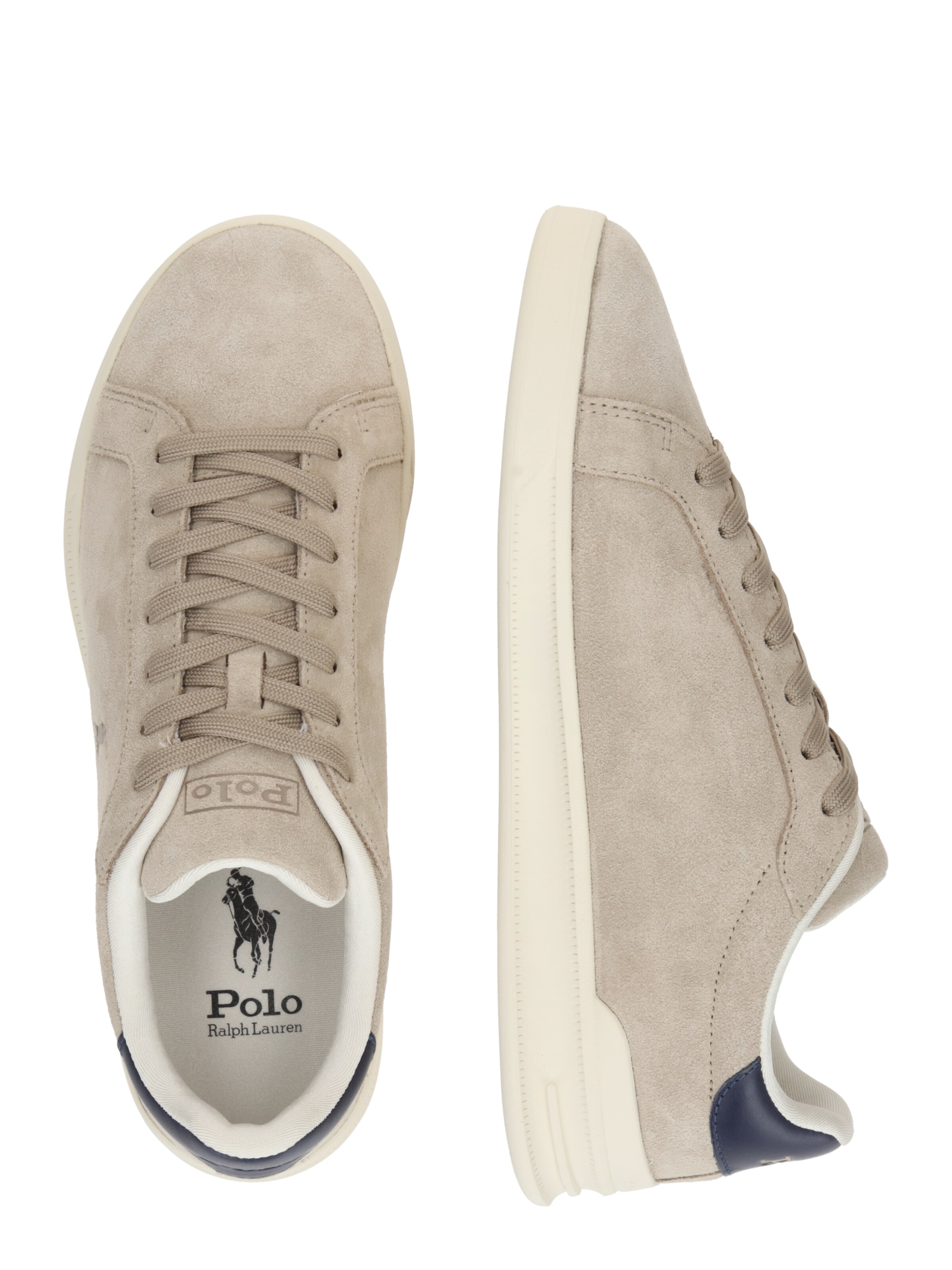 Polo Ralph Lauren Trainers 'HRT CRT II' in Beige