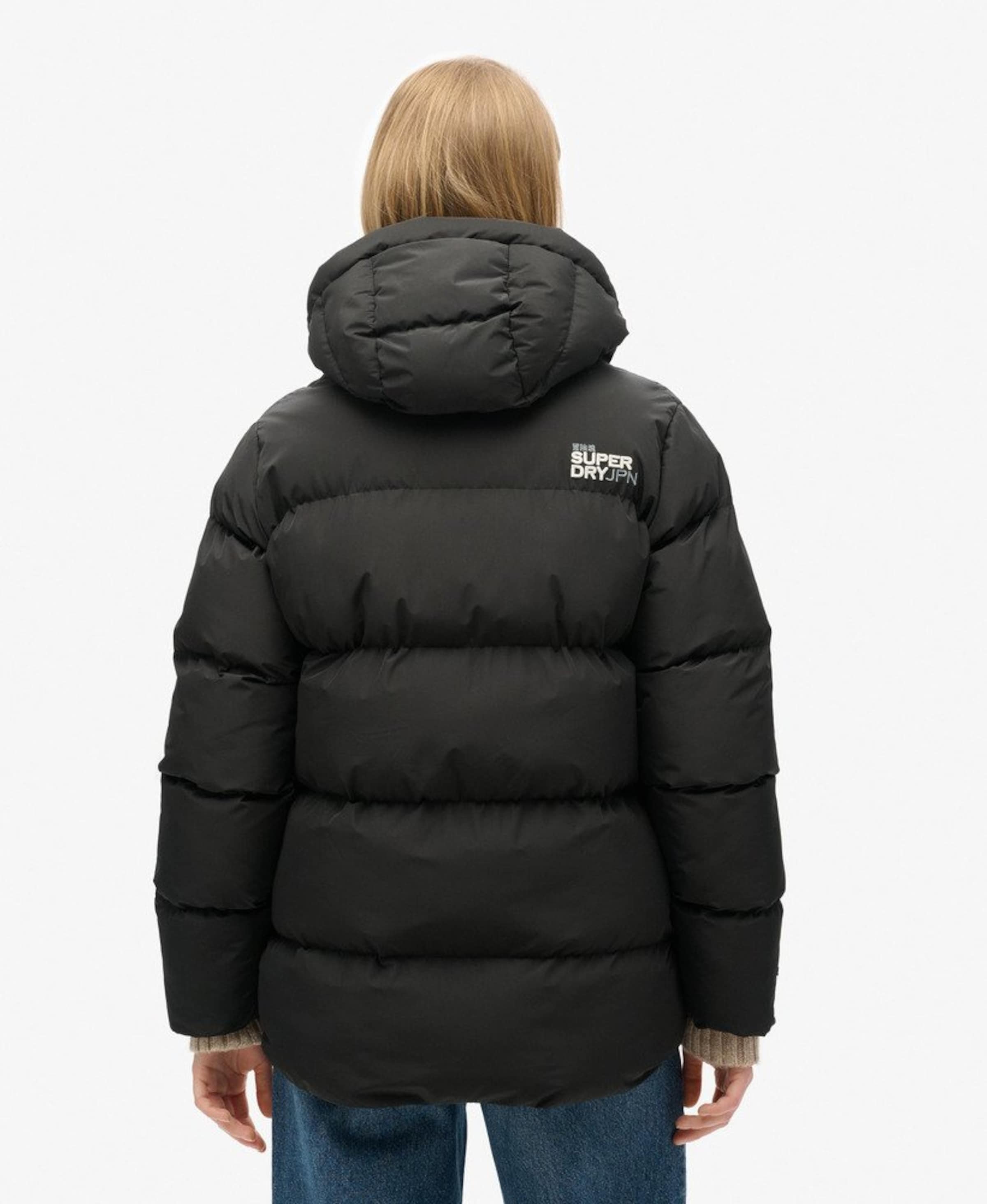 Superdry Winterjas in Zwart