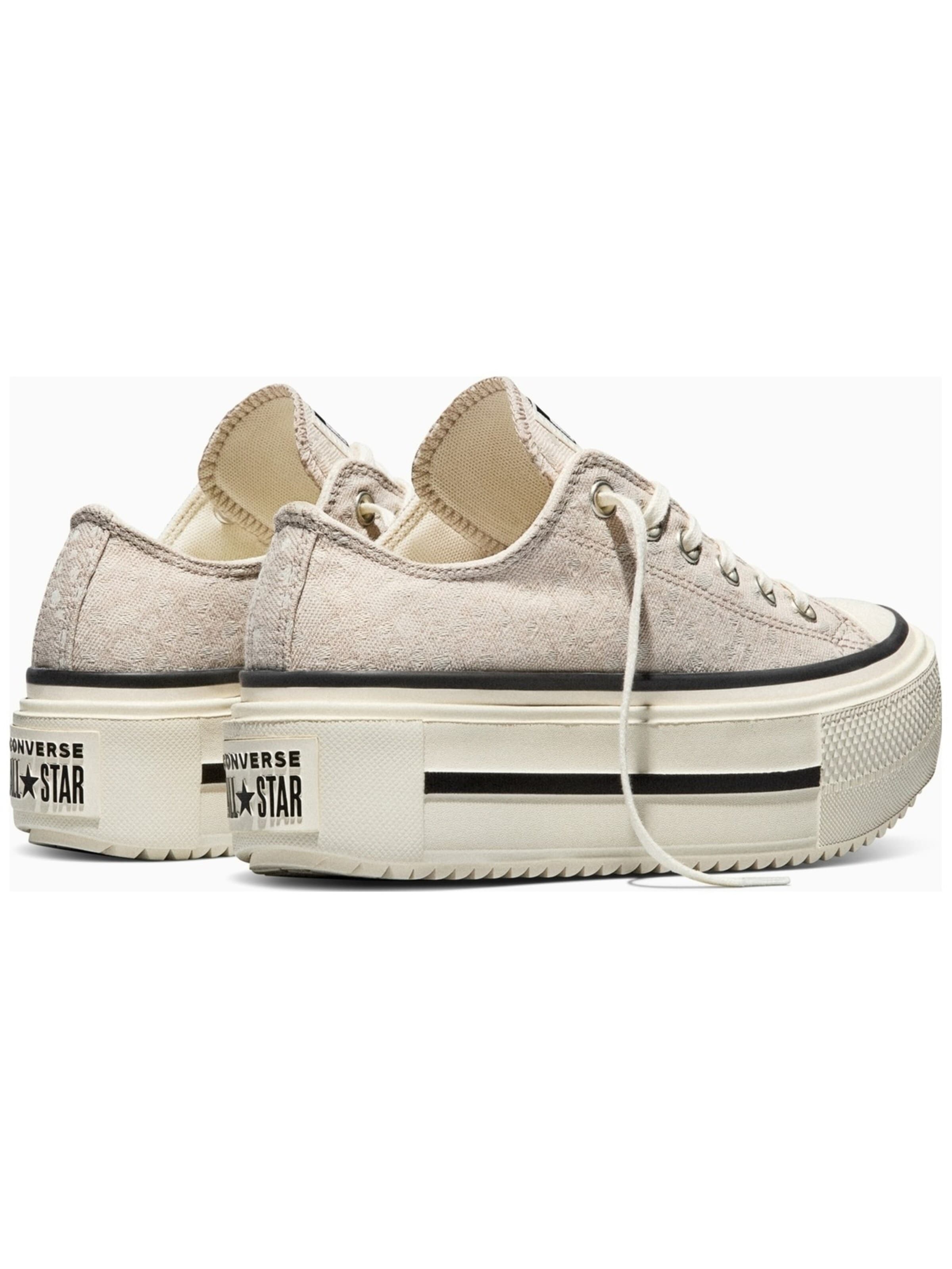 CONVERSE Sneaker low 'Ctas Double Stack' in Beige