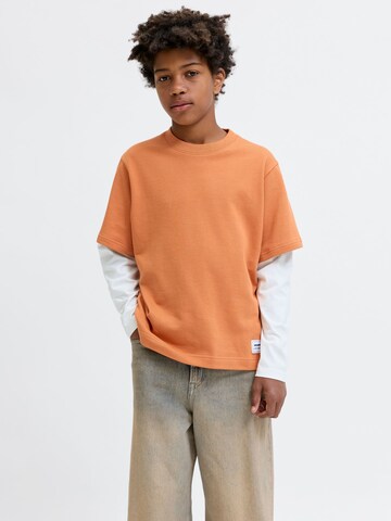 Jack & Jones Junior Sweatshirt 'JCOECHO' in Orange: Vorderseite