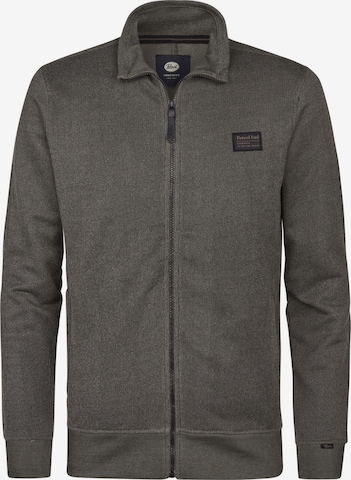 Petrol Industries Sweatjacke 'Spokane' in Grau: Vorderseite