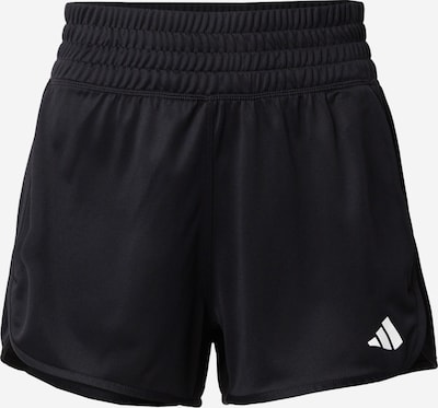 ADIDAS PERFORMANCE Pantalon de sport 'Pacer Essentials High Rise' en noir / blanc, Vue avec produit