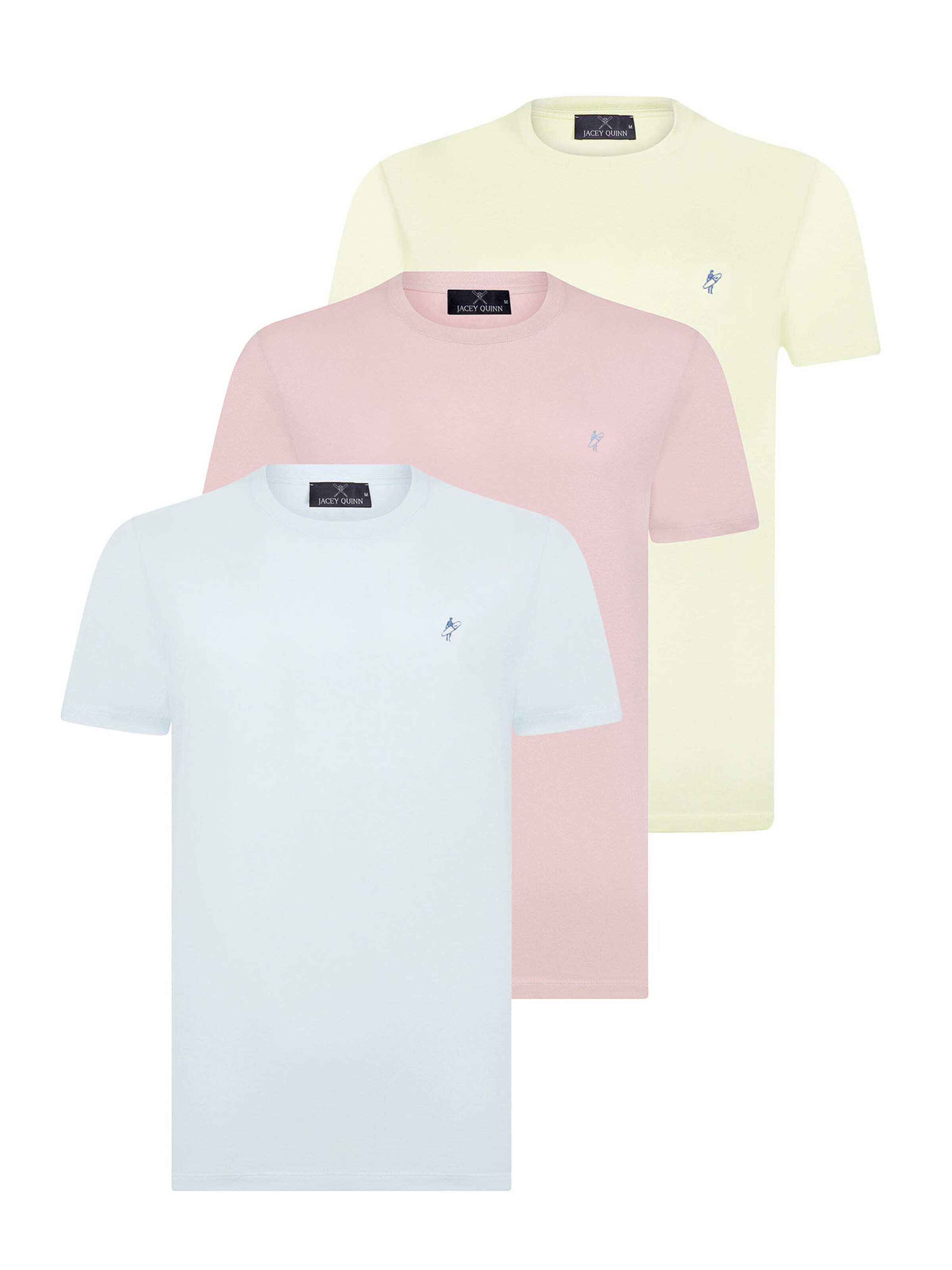 zils Jacey Quinn T-Krekls: no priekšpuses