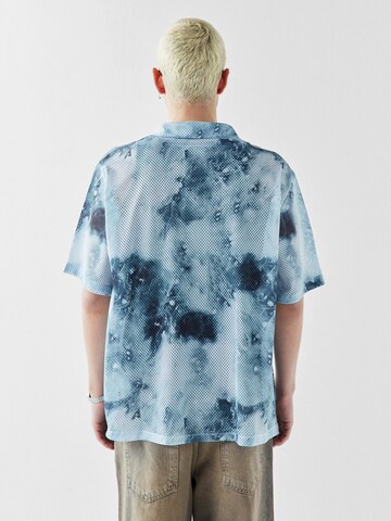 VAMOS CLO Comfort fit Button Up Shirt 'Miami' in Blue