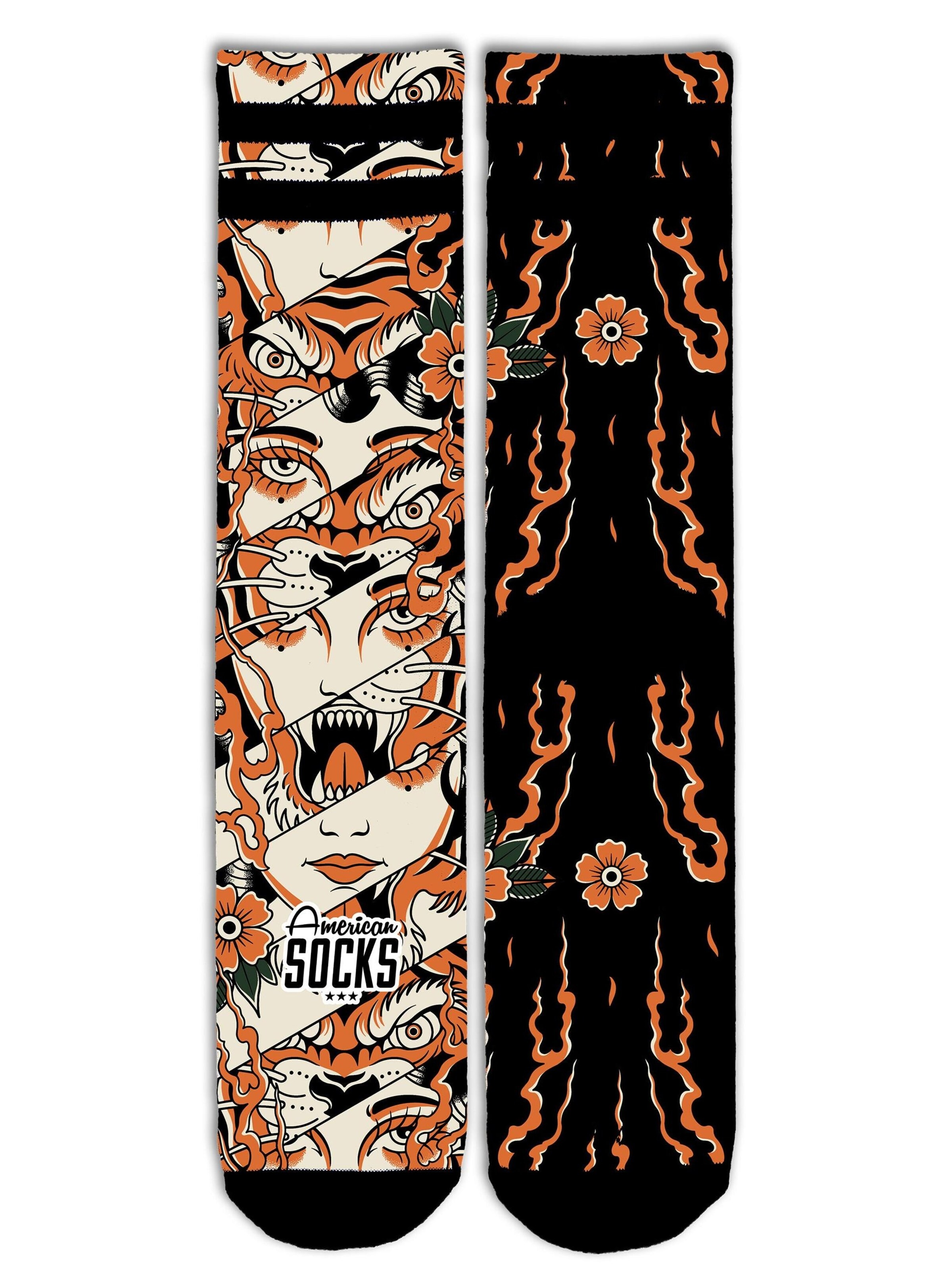 Chaussettes 'Instinct - Mid High' American Socks en orange