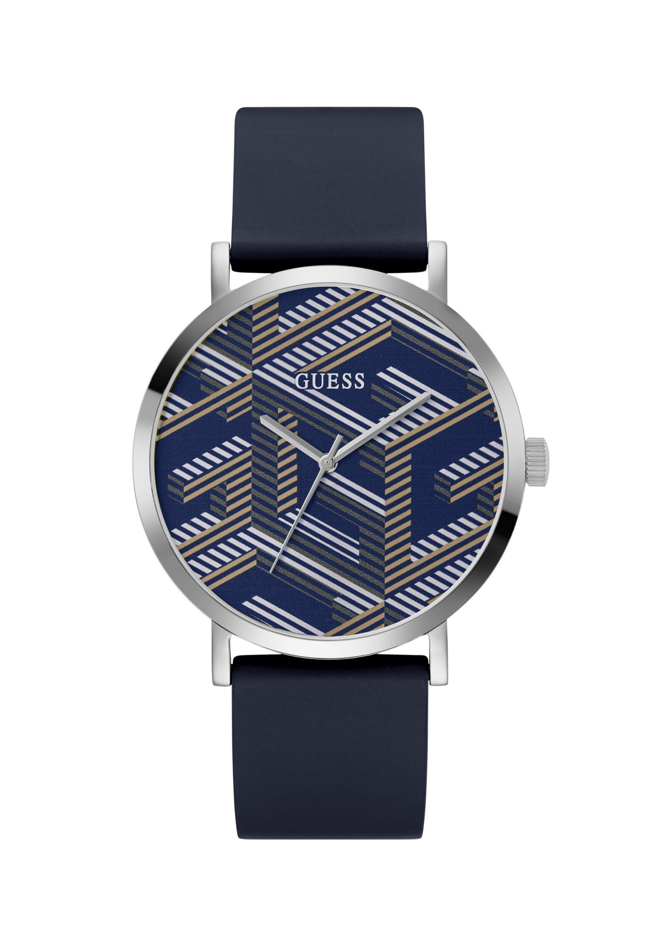 Montre à affichage analogique 'Bossed' GUESS en bleu : devant