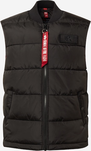 ALPHA INDUSTRIES - Chaleco en negro: frente