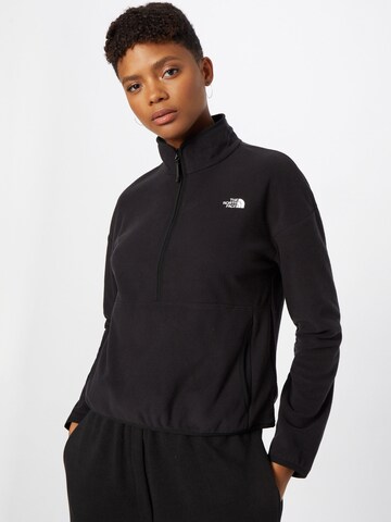 THE NORTH FACE Sportpullover 'Glacier' in Schwarz: predná strana