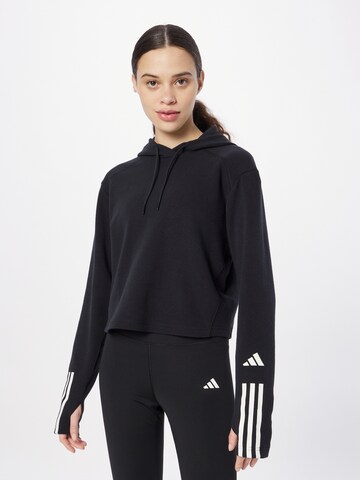 ADIDAS PERFORMANCE Športová mikina 'Essentials' - Čierna: predná strana