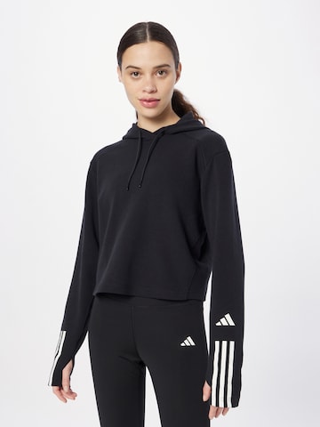 ADIDAS PERFORMANCE Athletic Sweatshirt 'Essentials' in Black: front