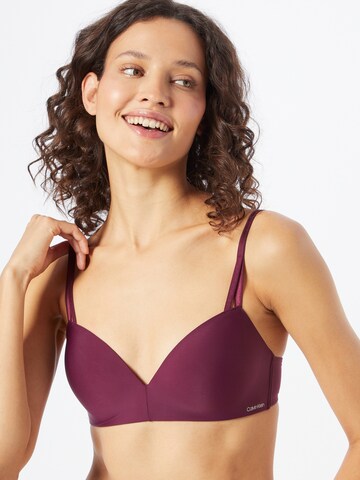 Calvin Klein Underwear T-shirt Behå i lila: framsida