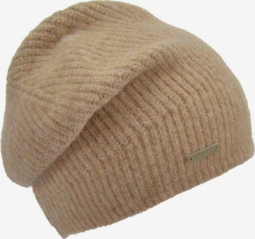 Seeberger Beanie 'Mütze' in Beige: front