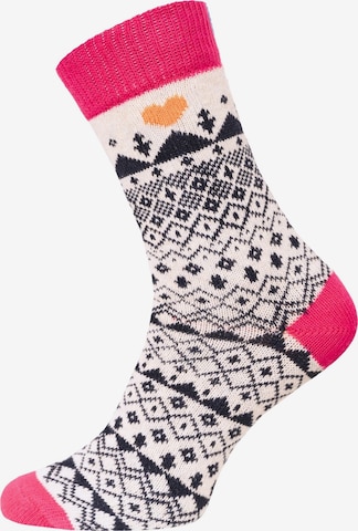 HomeOfSocks Socks 'HOS906' in Pink: front