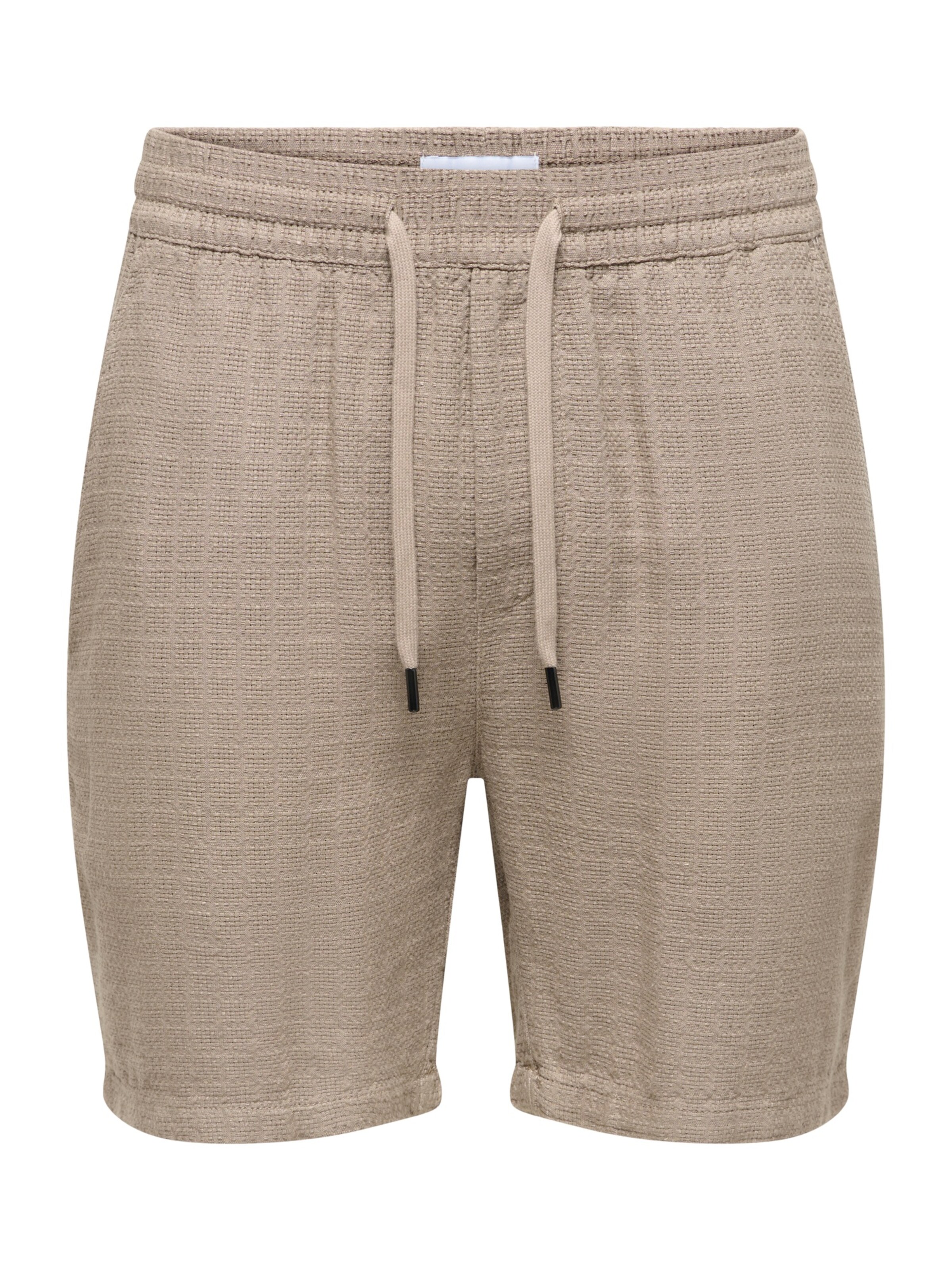 Only & Sons Regular Pants 'ONSTel' in Beige: front