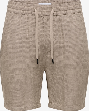 Only & Sons Štandardný strih Nohavice 'ONSTel' - Béžová: predná strana