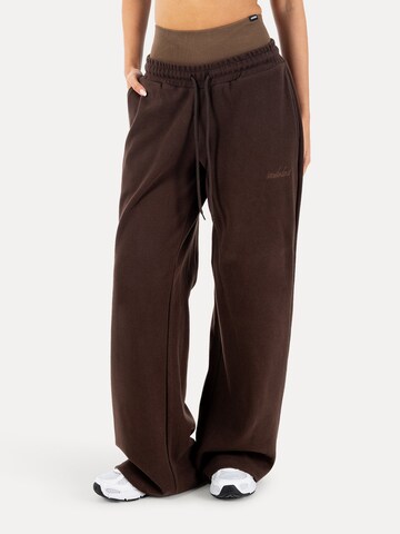 Loosefit Pantalon Smilodox en marron