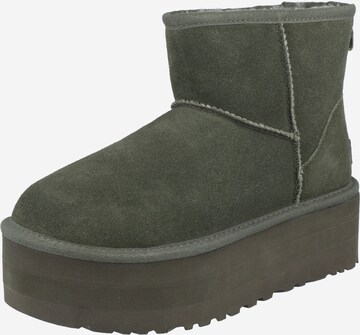 UGG Snowboots 'CLASSIC MINI' in Groen: voorkant