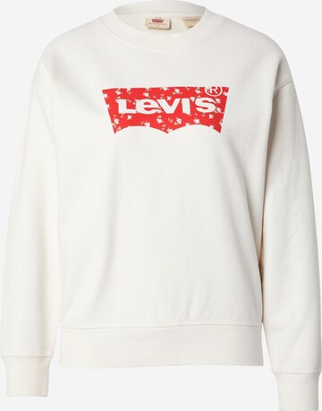 Sweat-shirt 'Graphic Standard Crew' LEVI'S ® en blanc : devant