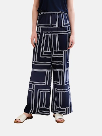 TOM TAILOR Wide leg Pants in Blue: front