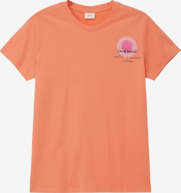 T-Shirt s.Oliver en orange : devant