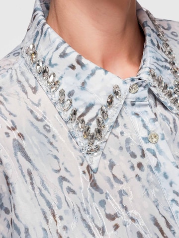 Ombre Blouse in Blauw