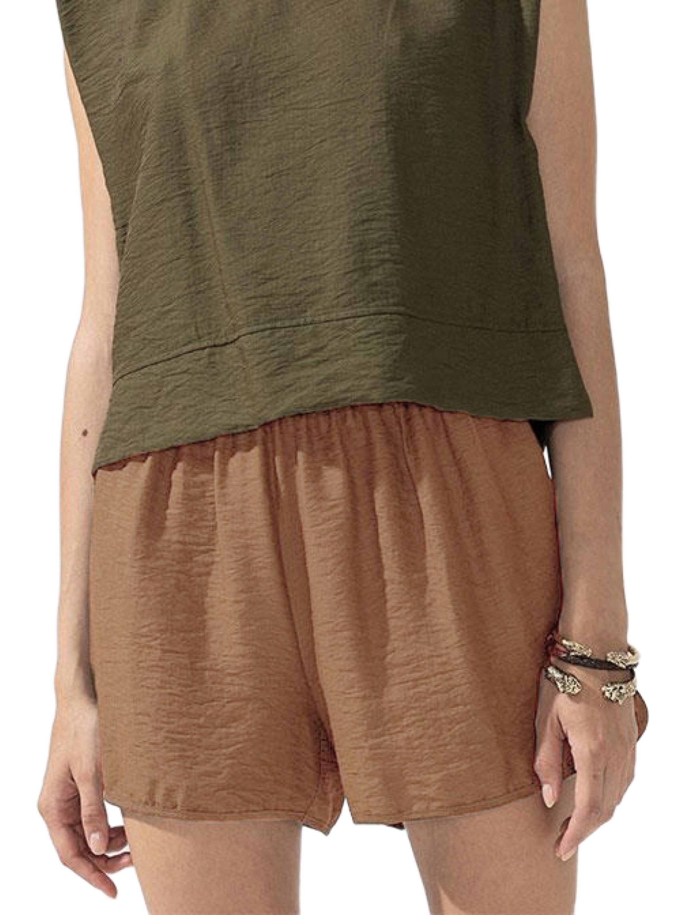 Loosefit Pantalon Rivus en gris : devant