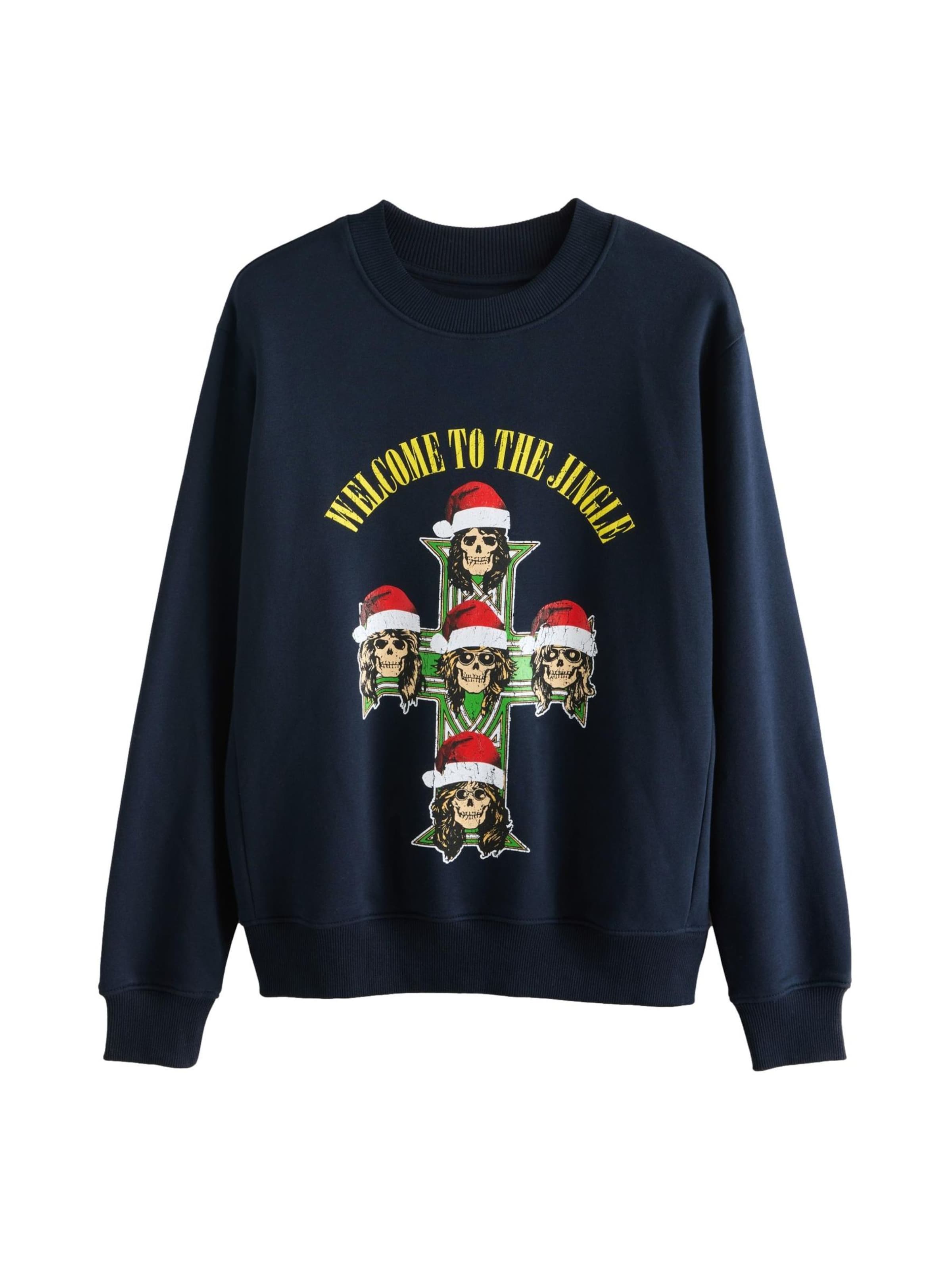 Sweat-shirt 'Guns N Roses' Next en bleu : devant