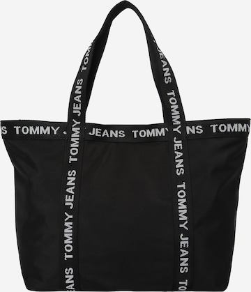 Tommy Jeans Shopper in Black: front