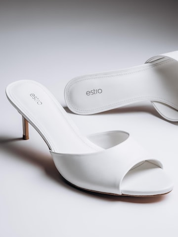 Estro Pantoletter '127-2' i hvid
