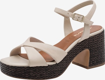 Sandales à lanières Tamaris en beige : devant