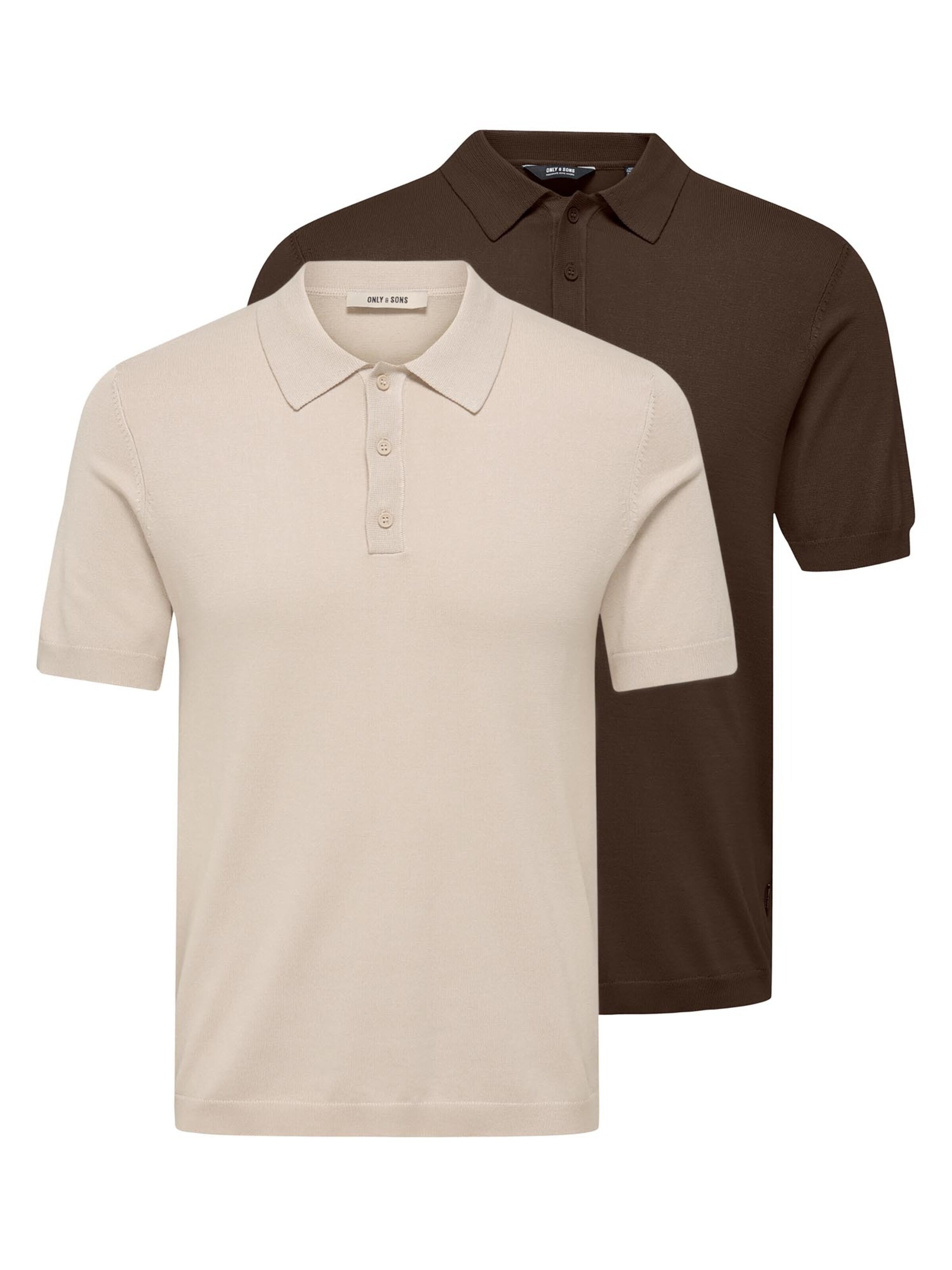 Only & Sons Shirt 'Wyler'‌‌‌‌‌ in Braun: Vorderseite