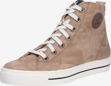 Paul Green Sneakers hoog in Bruin: voorkant