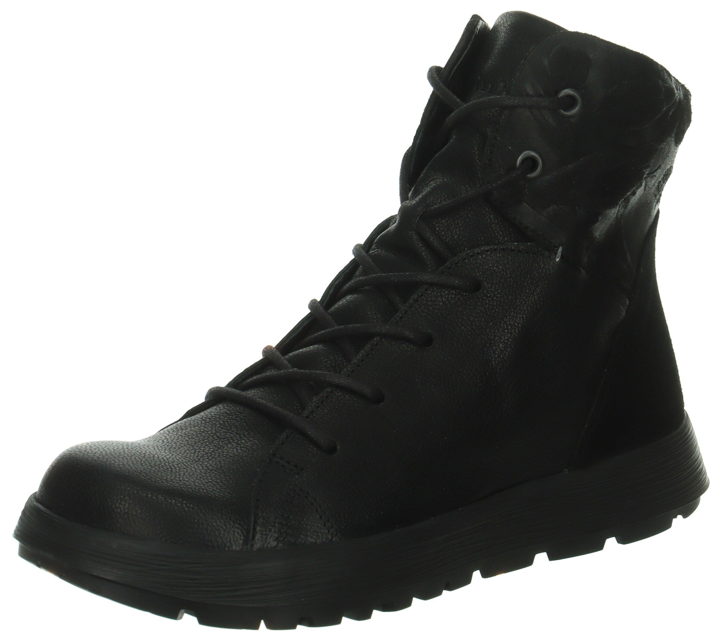 THINK! Lace-Up Ankle Boots in Black: front
