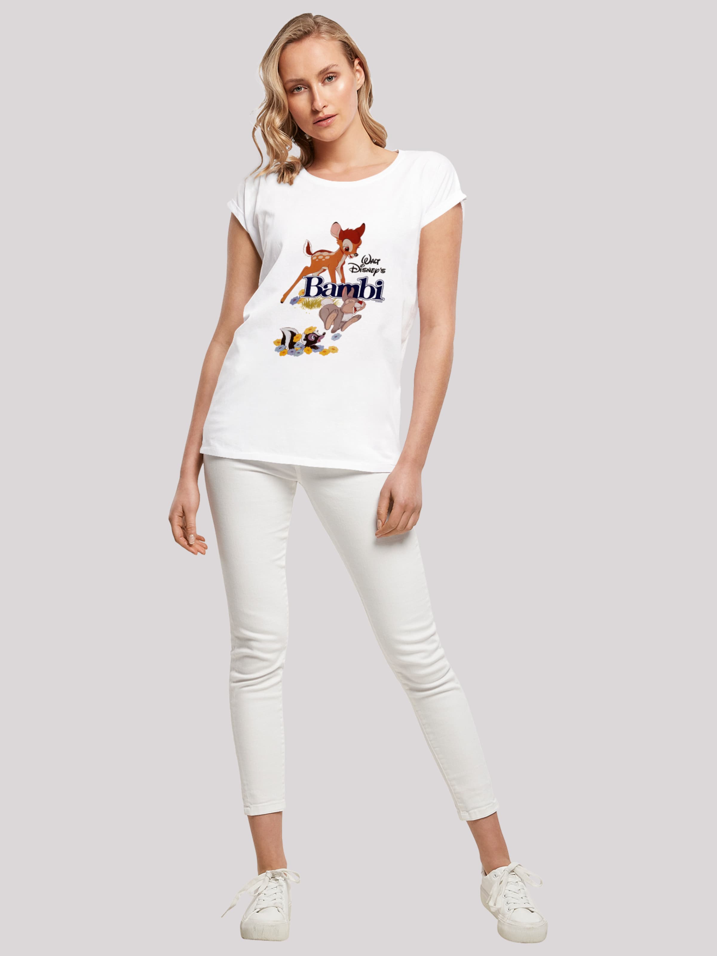 Frauen Shirts & Tops F4NT4STIC T-Shirt 'Bambi' in Weiß - BL77858