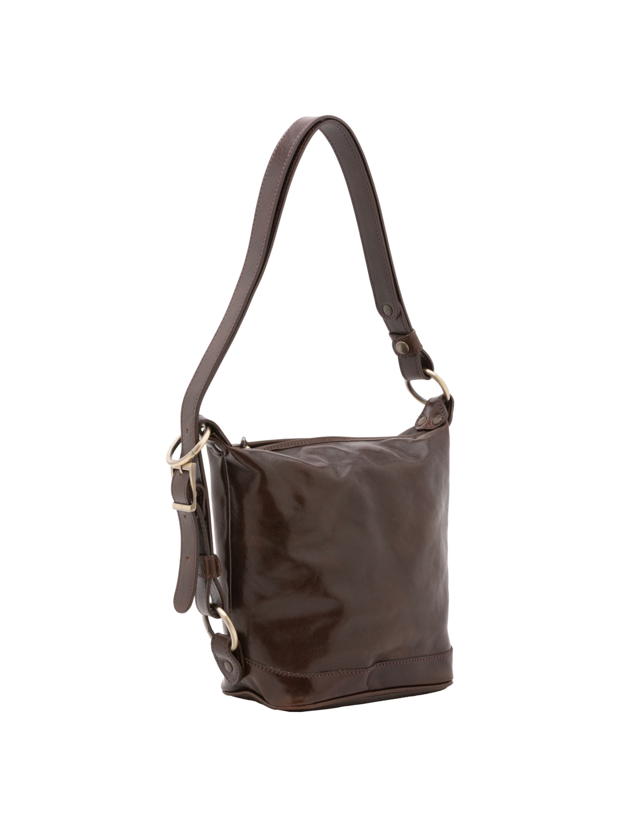 Borsa a sacco di Viola Castellani in marrone: frontale