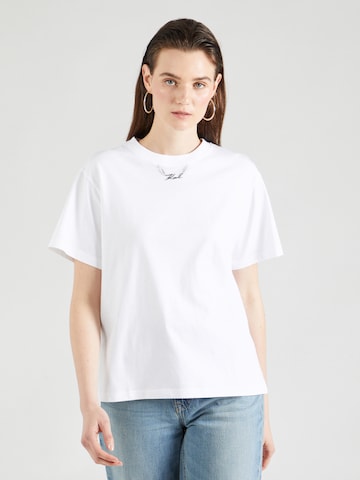 Karl Lagerfeld T-shirt i vit: framsida