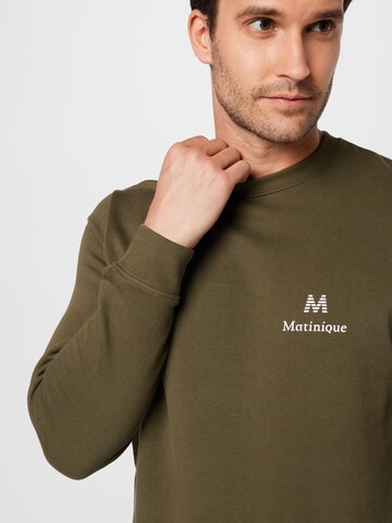 Matinique Sweatshirt 'Bradley' in Groen