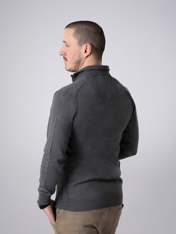 PANTONECLO Trui 'Pantoneclo Men’s Mock Sweater' in Grijs