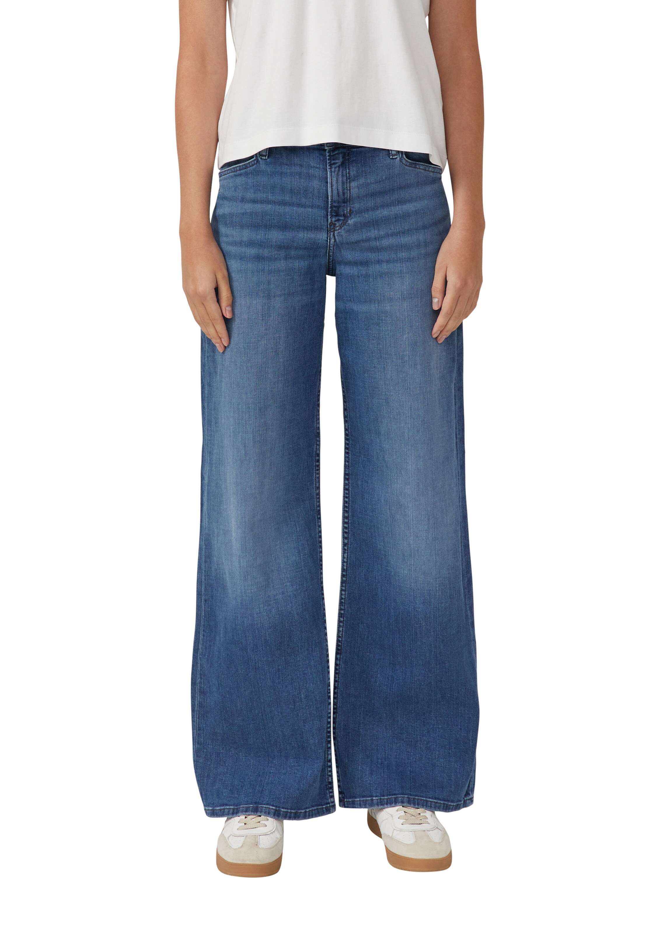 s.Oliver Wide Leg Jeans in Blau: Vorderseite