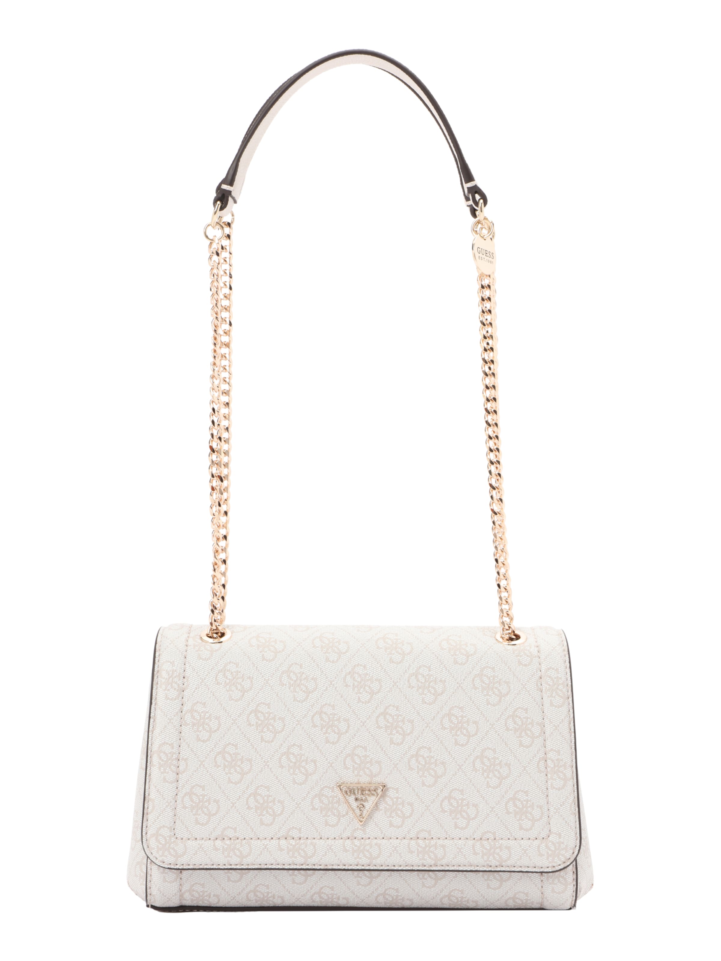 GUESS - Mala de ombro em branco: frente
