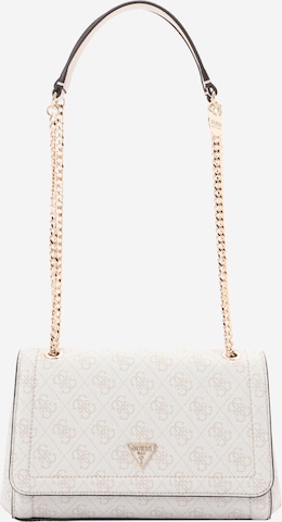 GUESS - Mala de ombro em branco: frente