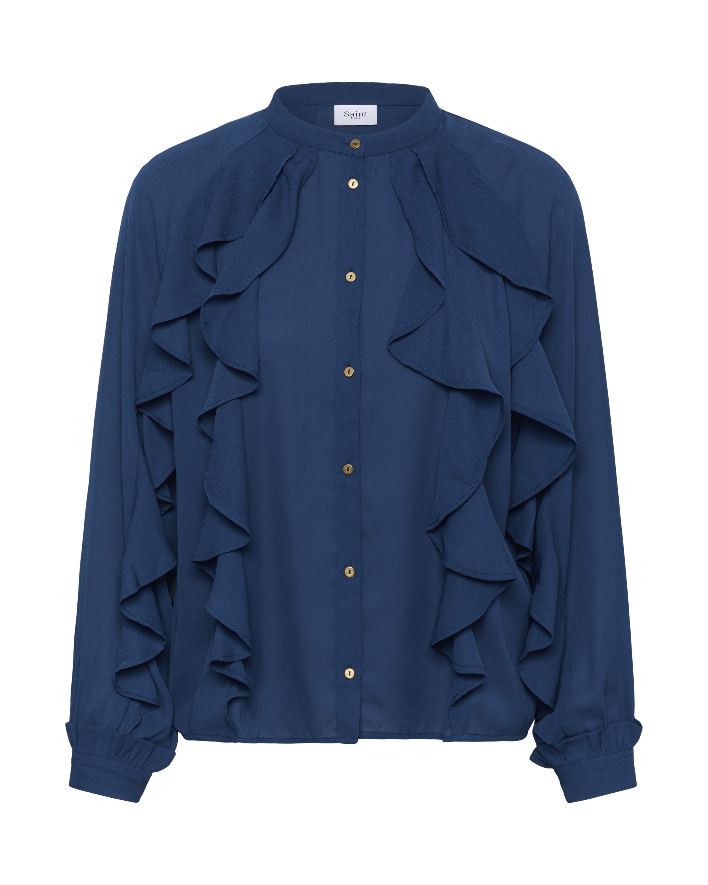 SAINT TROPEZ Blouse 'OciliaSZ' in Blue: front