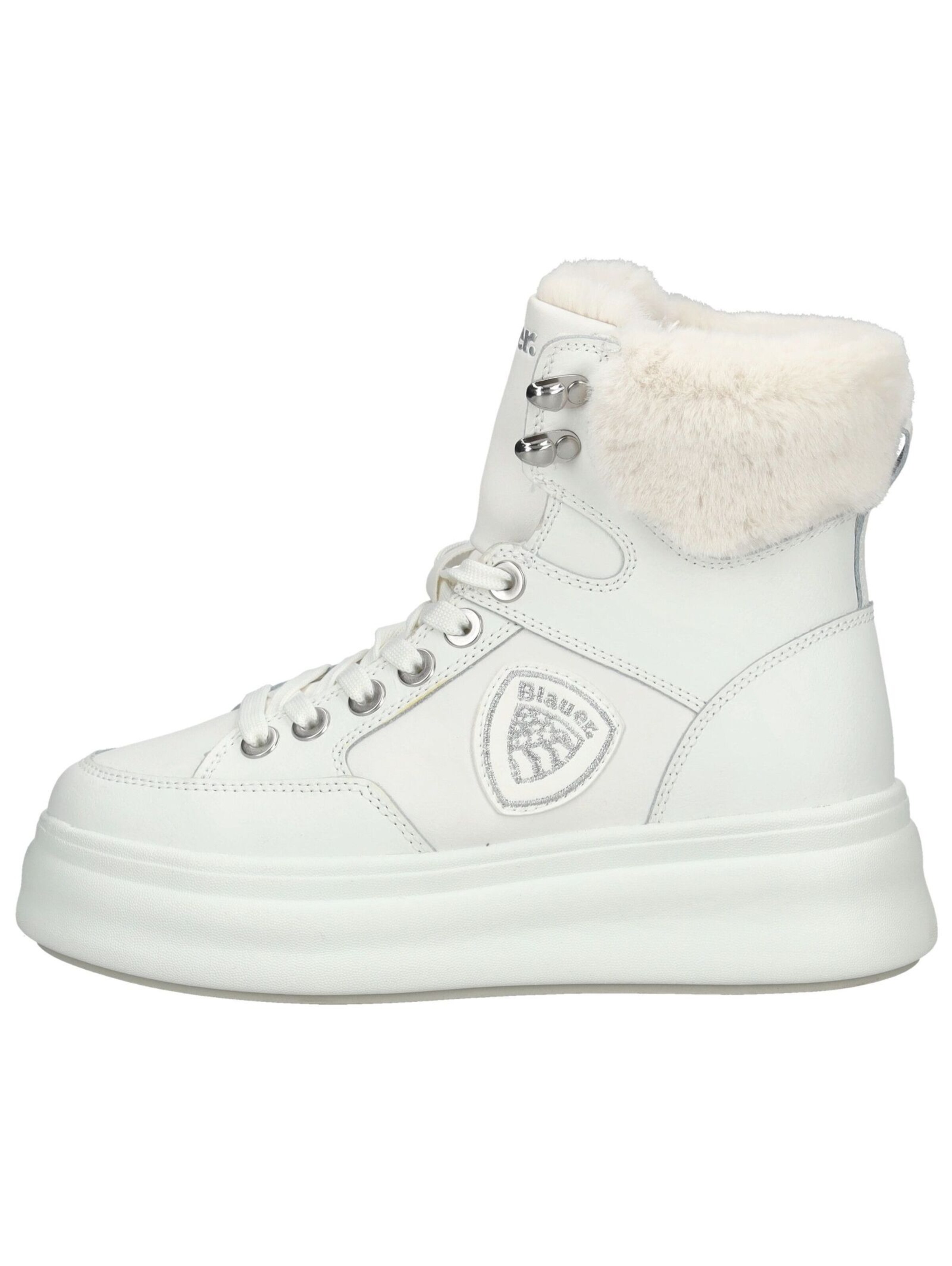 Stivaletto stringato di Blauer.USA in bianco