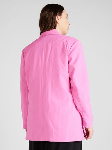 Blazer 'DAMIE' di ONLY Carmakoma in rosa