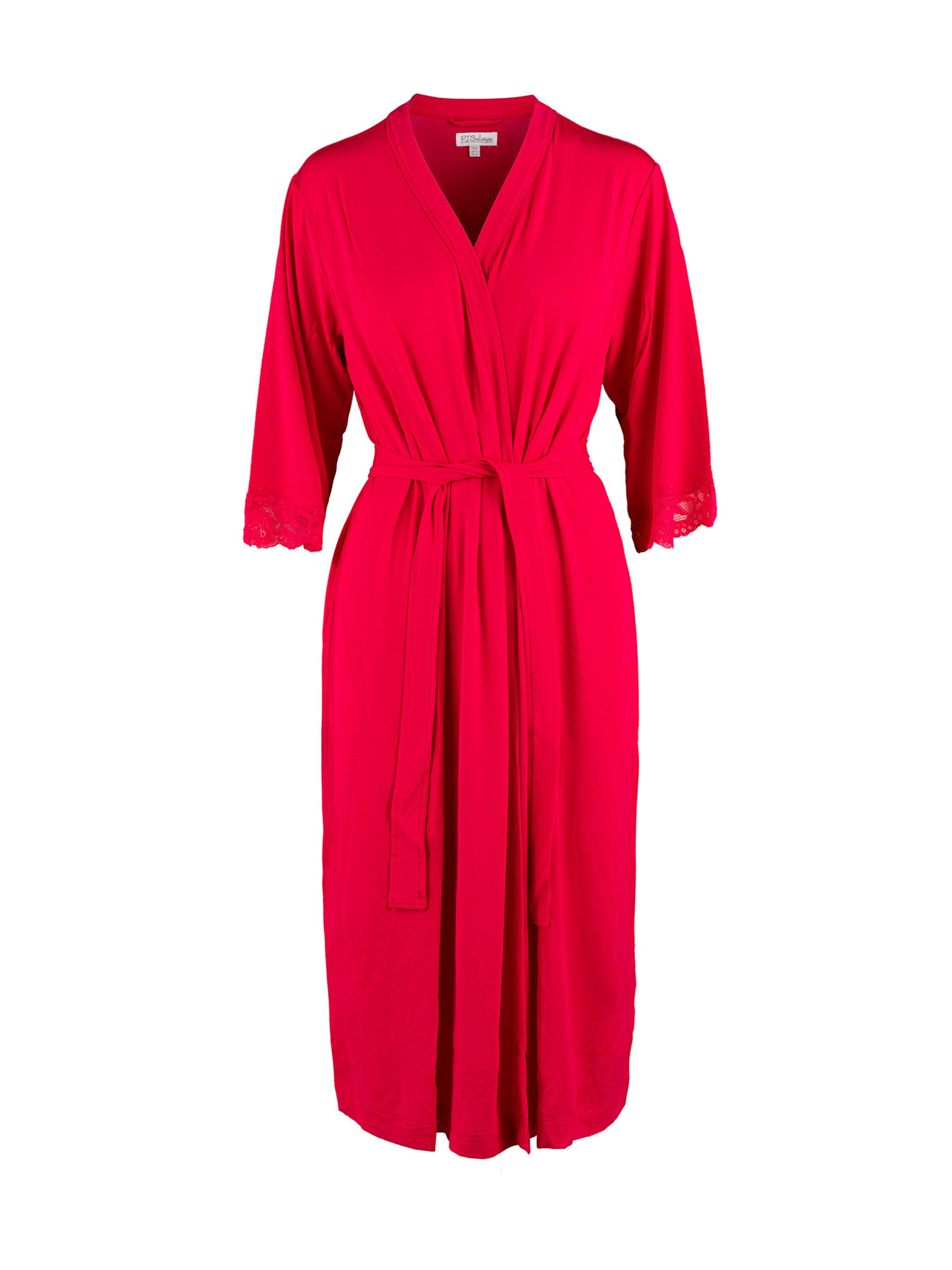 PJ Salvage Dressing gown ' Robe Breakfast Dreams ' in Red: front