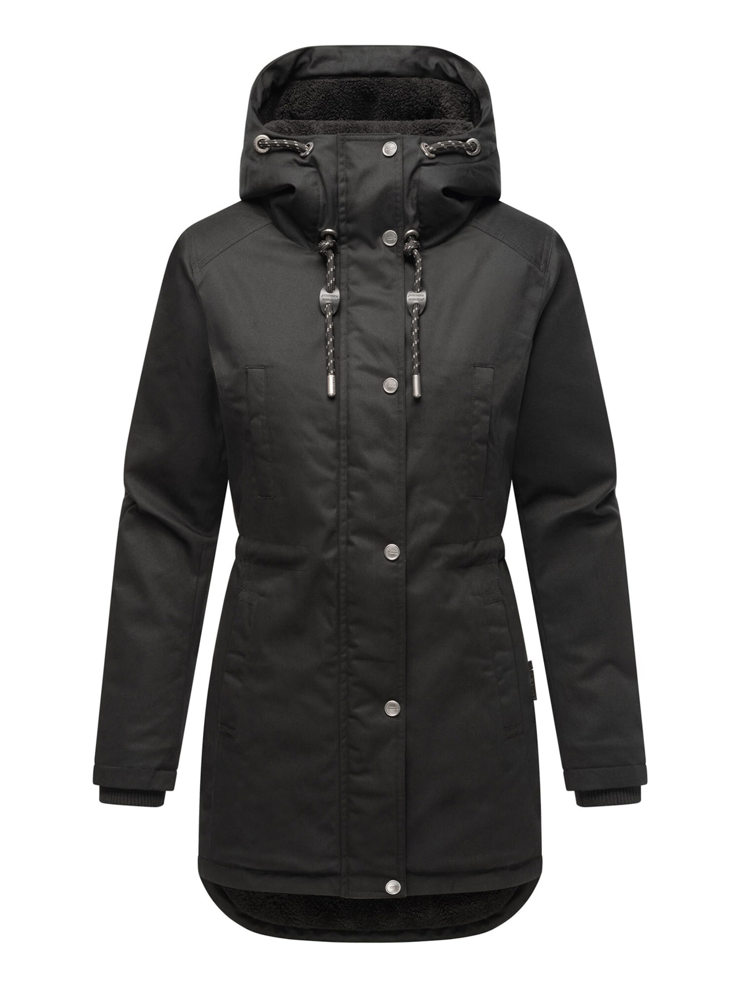 NAVAHOO Winterjas 'N038' in Zwart