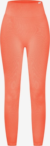 Smilodox Skinny Sporthose 'Amaze Scrunch' in Orange: predná strana